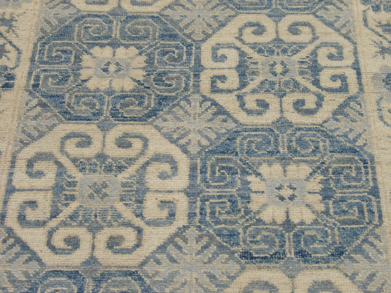 Back of Tribal Khotan hand-knotted rug
