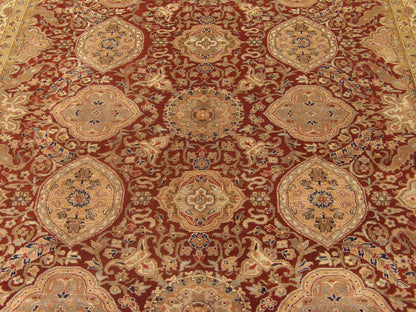 Back of Fine Persian Silky Haji Jalili hand-knotted rug