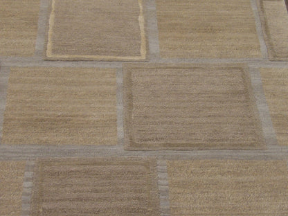 Back of Modern hand-knotted rug