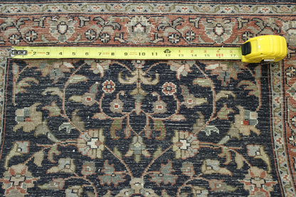 Back of Traditional Fine Heraki hand-knotted rug