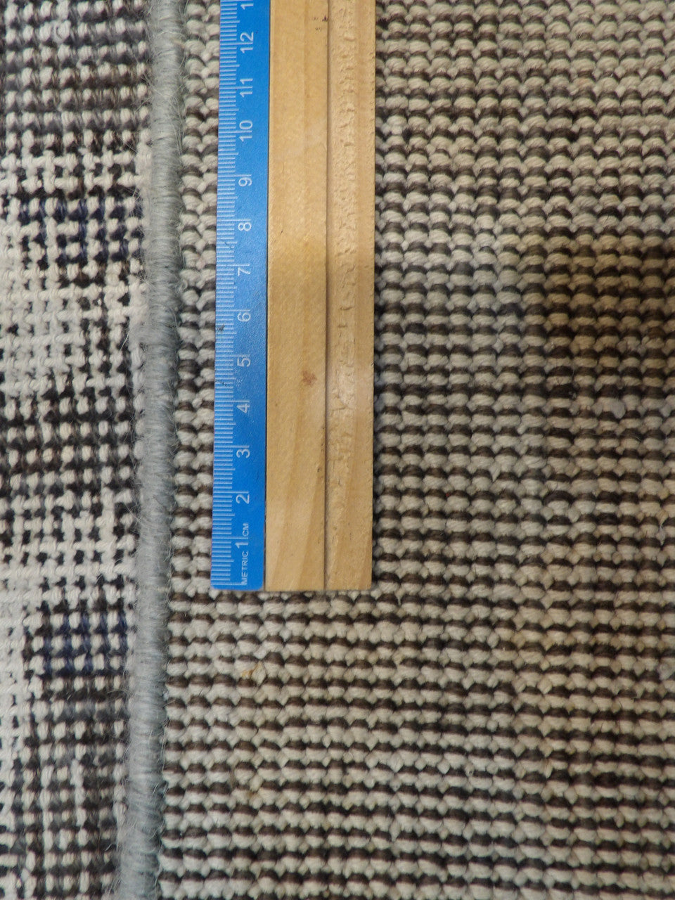 Gray & Beige Vintage Overdye rug in room setting