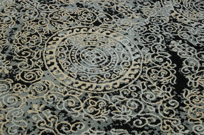 Transitional Broken Design rug border detail