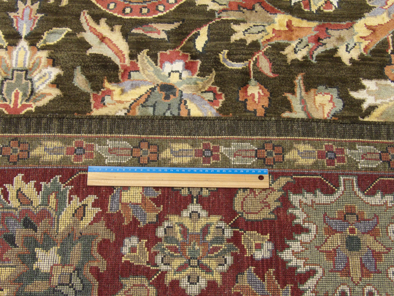 Full room view of Jaipur Kashan hand-knotted rug