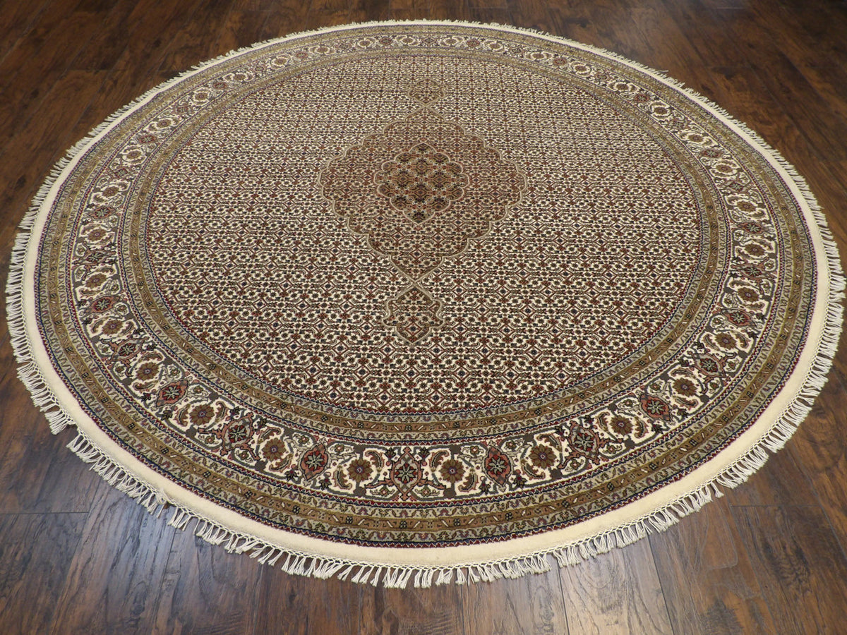 Close-up of wool pile, Beige rug