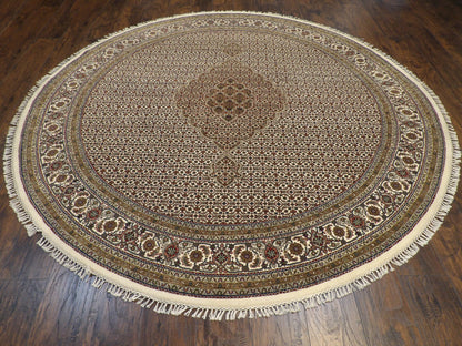 Close-up of wool pile, Beige rug