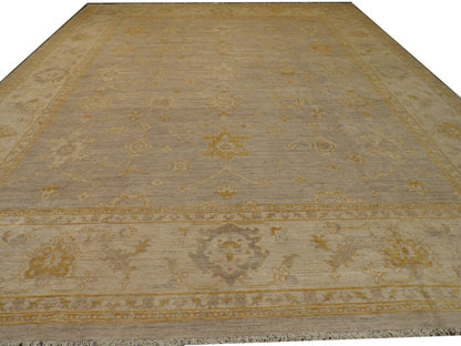Oushak rug corner detail