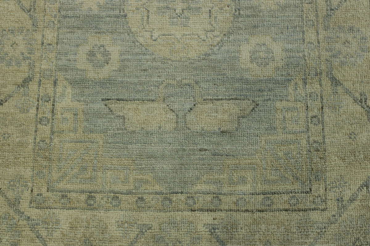 Back of Oushak Wash Chobi hand-knotted rug