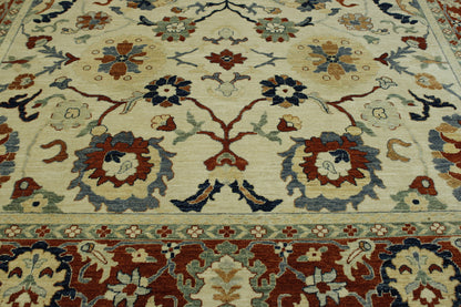 Back of Tribal Fine Sherapi hand-knotted rug