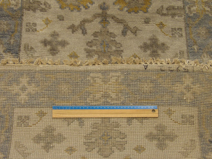 Blue & Gray Turk Oushak Wash rug in room setting