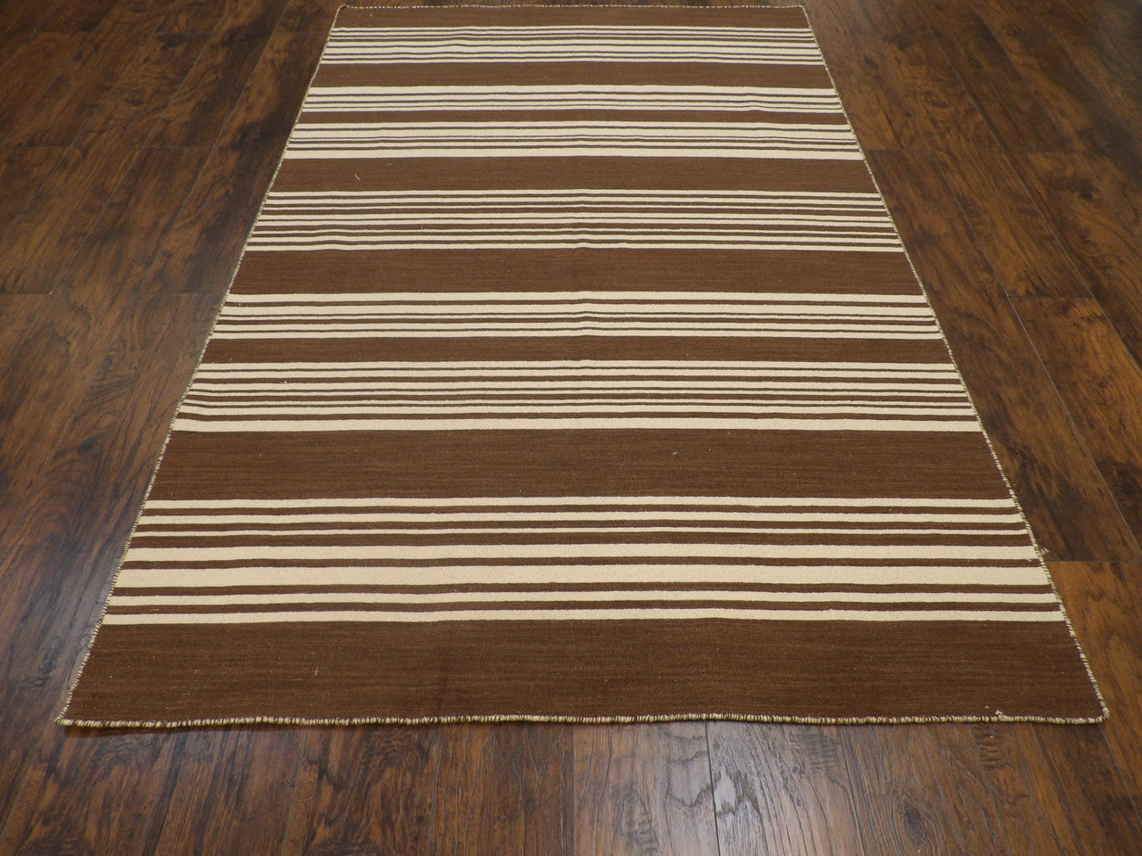 Close-up of flat-weave wool texture