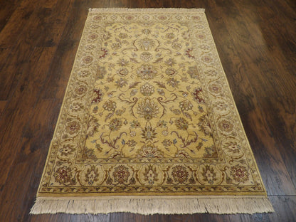Fine Persian Kashan Tie Dye rug corner detail
