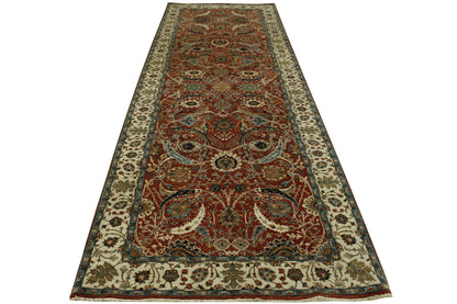 Traditional Fine Haji Jalili rug border detail