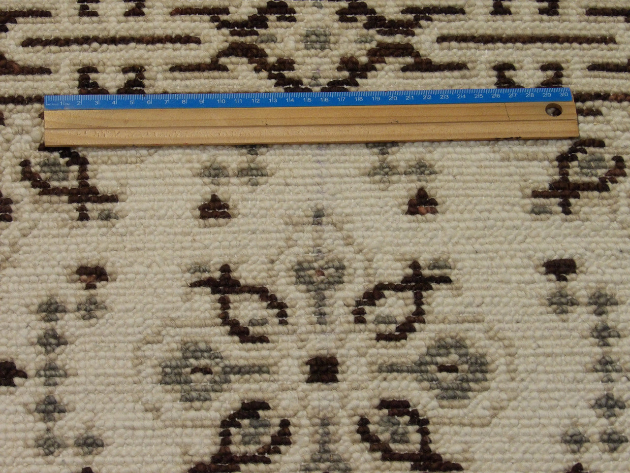 Brown & Beige Tribal Sherapi Oushak Natural Dye rug in room setting