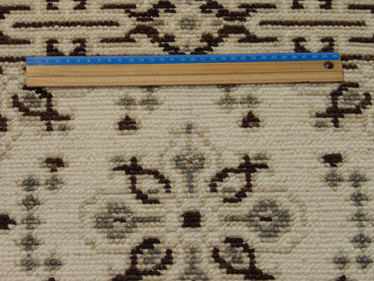 Brown & Beige Tribal Sherapi Oushak Natural Dye rug in room setting