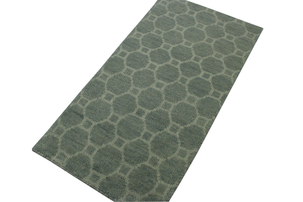 Close-up of wool pile, Gray rug