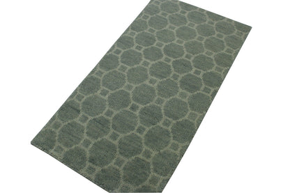 Close-up of wool pile, Gray rug