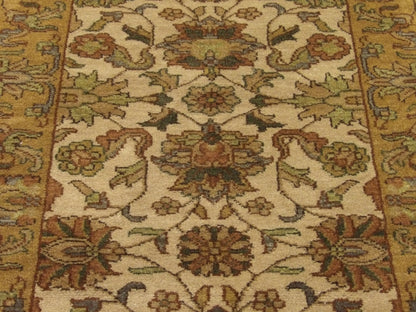 Back of Jaipur Kashan hand-knotted runner