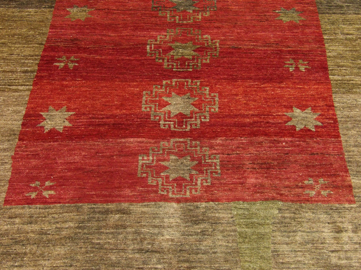 Antique Tribal Khotan . . rug border detail