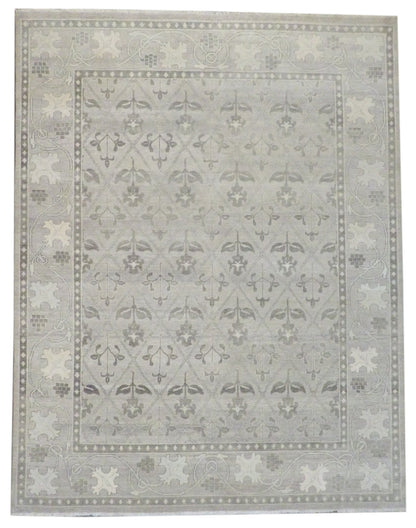 Turk Anatolian Oushak Wash hand-knotted wool rug in Gray & Beige, full view