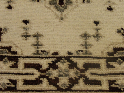Turk Oushak Stone Wash rug border detail