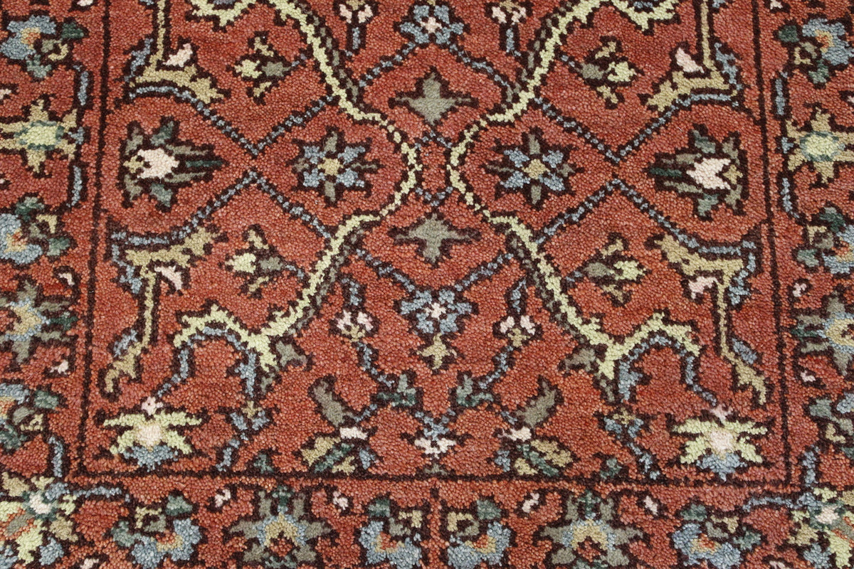 Full view of Tribal Indo Heriz rug