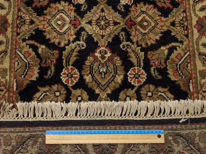 Full view of Jaipur Kashan hand-knotted wool runner