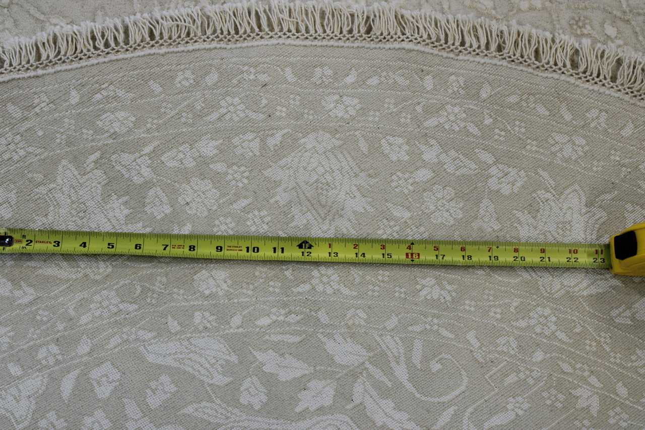 Transitional Indo Haji Jalili rug corner detail