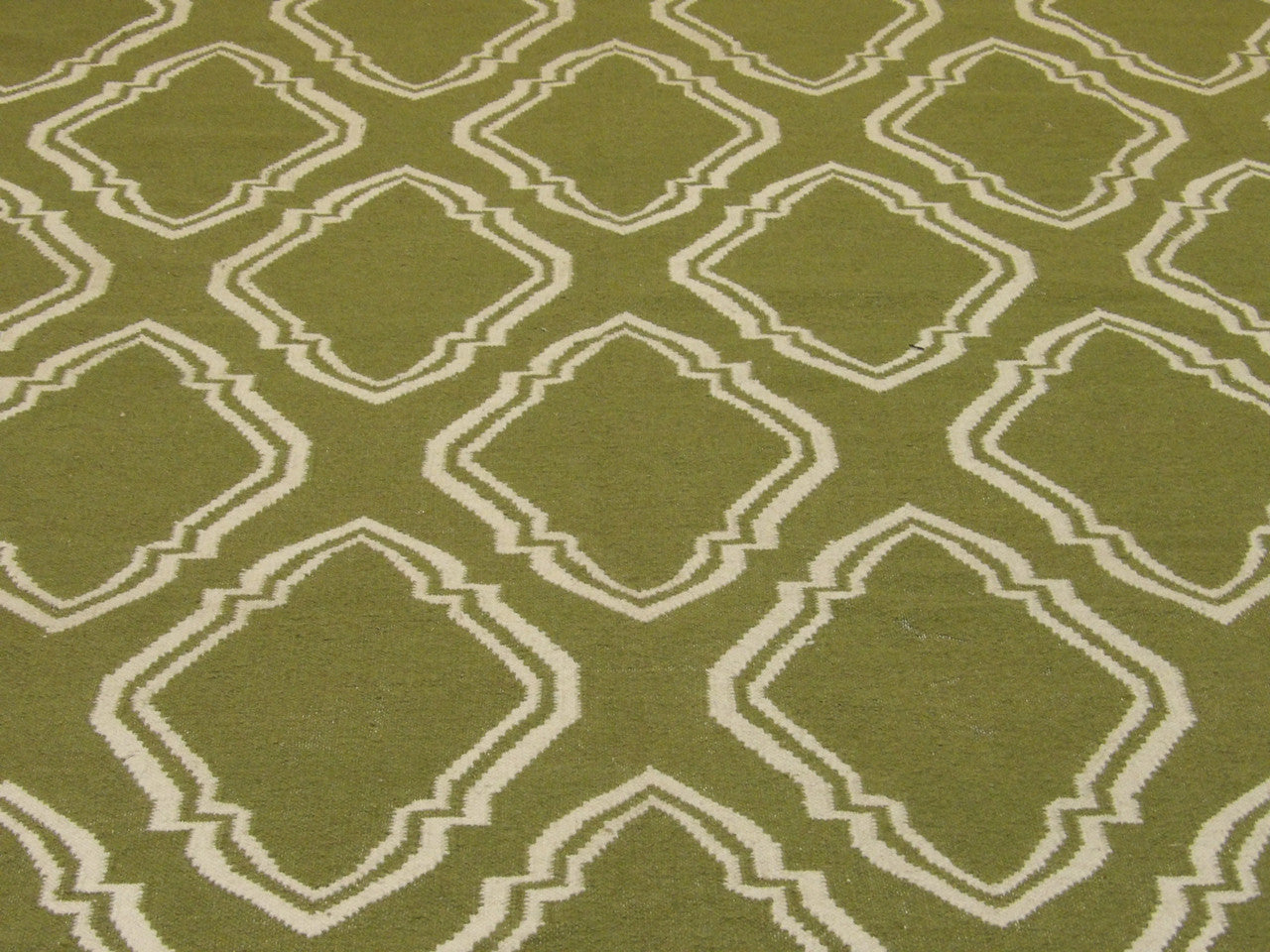 Back of coastal hand-knotted rug