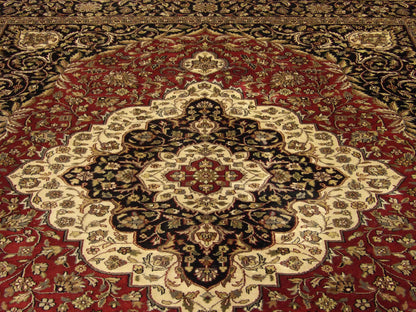 Back of Fine Persian Tabriz hand-knotted rug