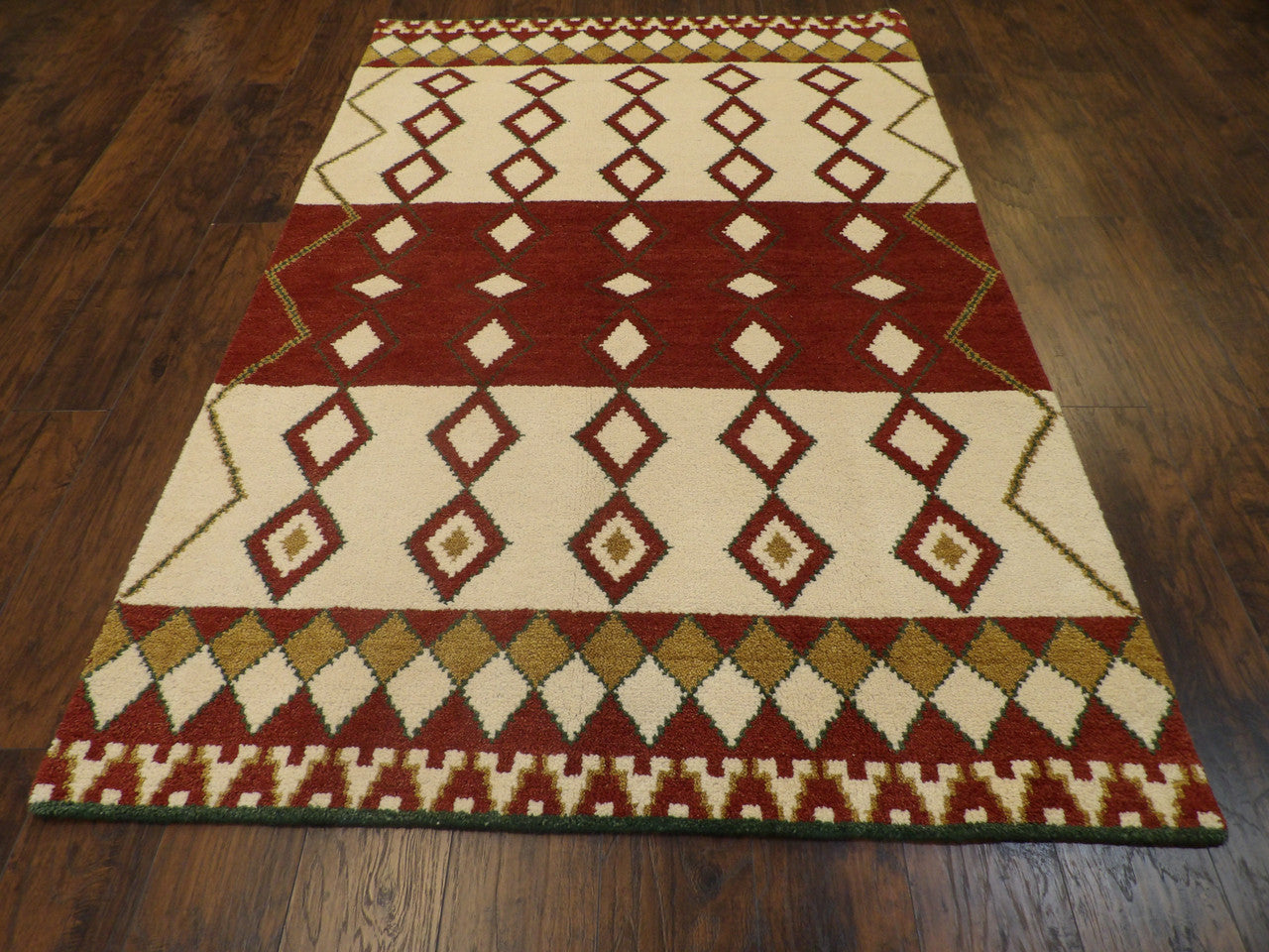 Moroccan Tulu Thick Pile rug corner detail