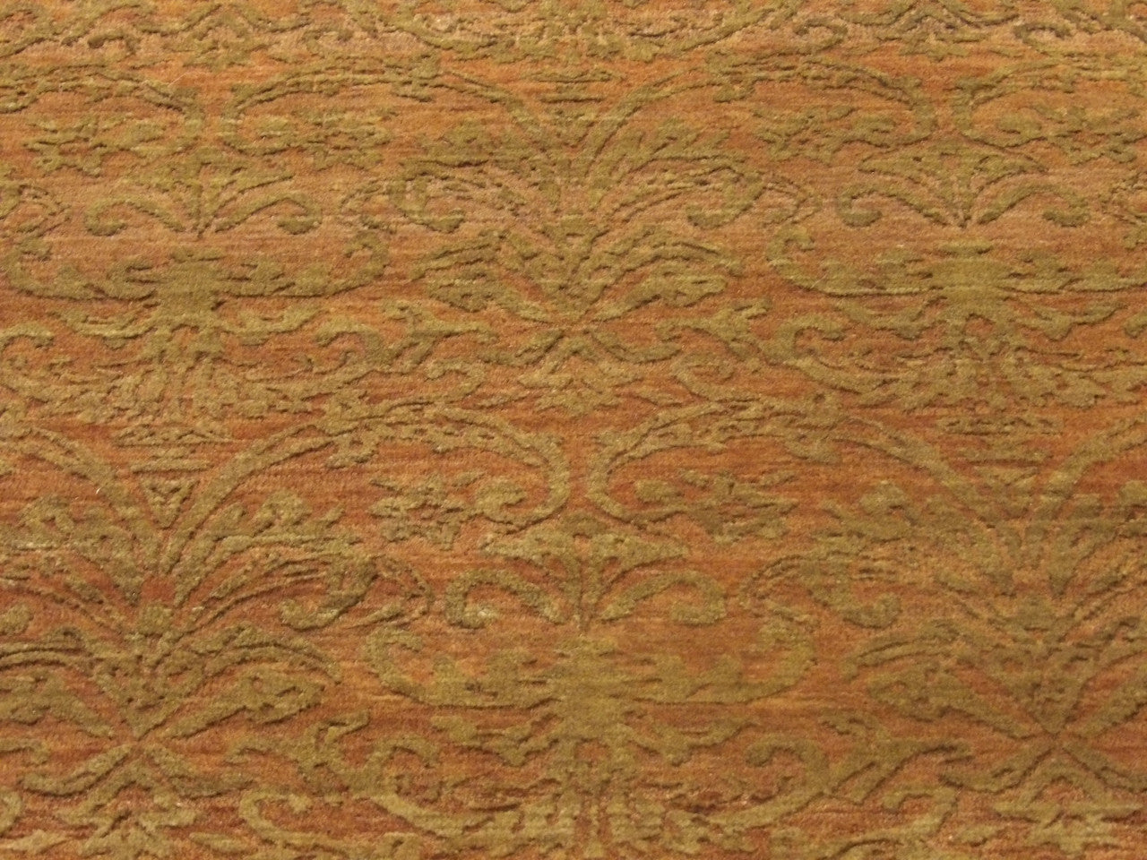 Back of transitional hand-knotted runner