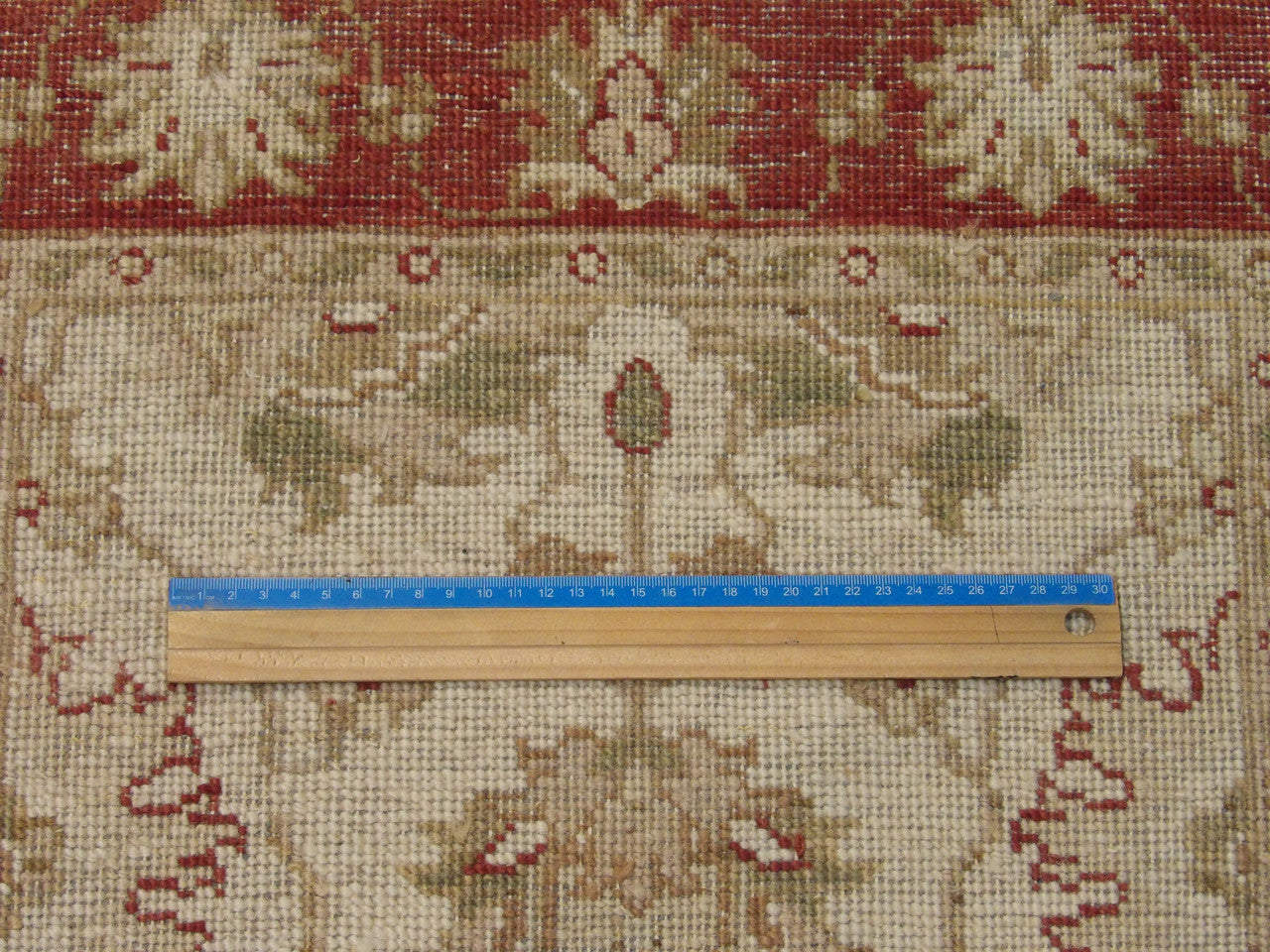 Full view of Agra Ziegler hand-knotted wool rug