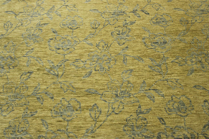 Oushak Floral Ziegler rug border detail