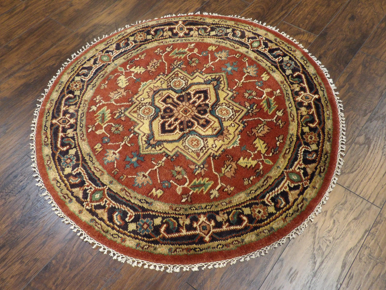 Tribal Heriz pattern detail