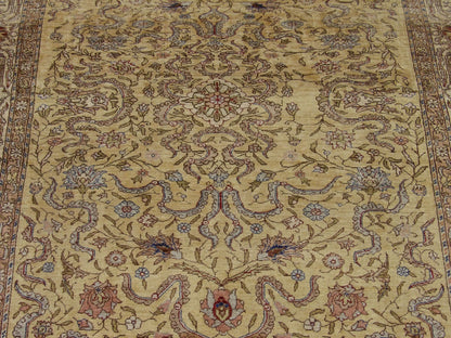 Back of Tabriz hand-knotted rug