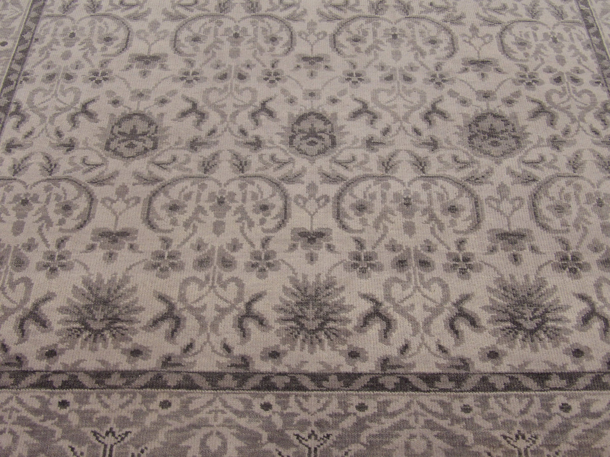 Turk Oushak Wash rug border detail