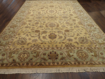 Fine Kashan Tie Dye rug corner detail