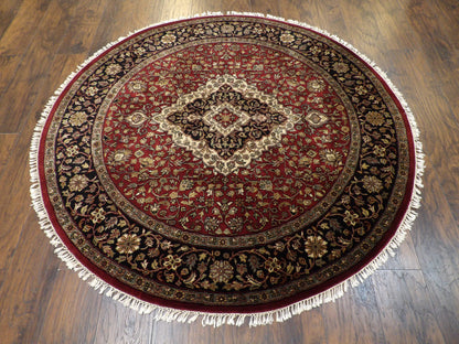 Persian Tabriz rug corner detail