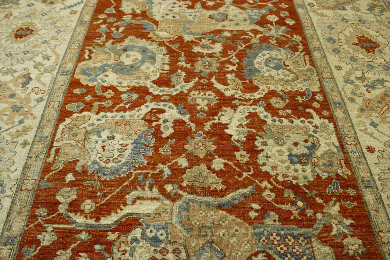 Full view of Tribal Vegetable Dye Mamluk rug