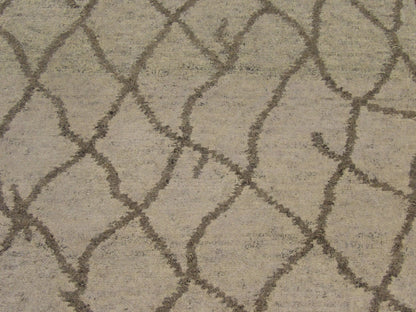 Moroccan Tibetan Weave Design rug border detail