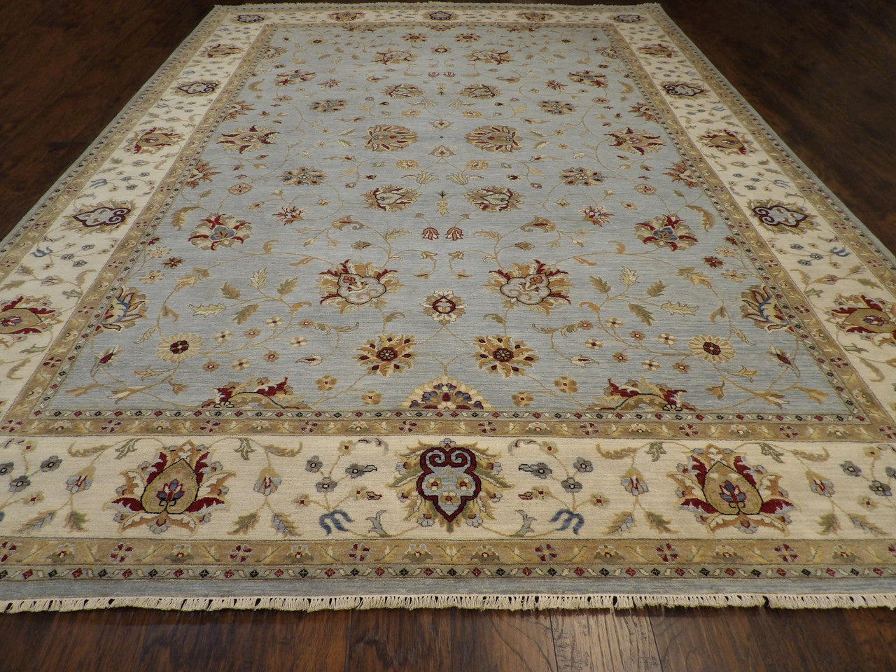 Chobie Oushak / Peshawar hand-knotted wool rug in Blue, 10'2" x 14'0", SKU W11412