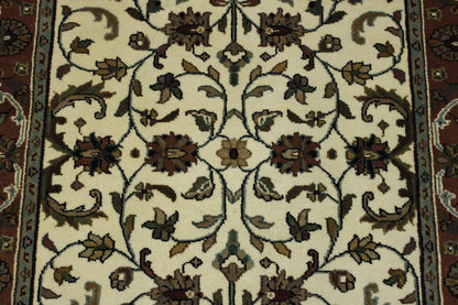 Back of Traditional Indo Mahal hand-knotted rug