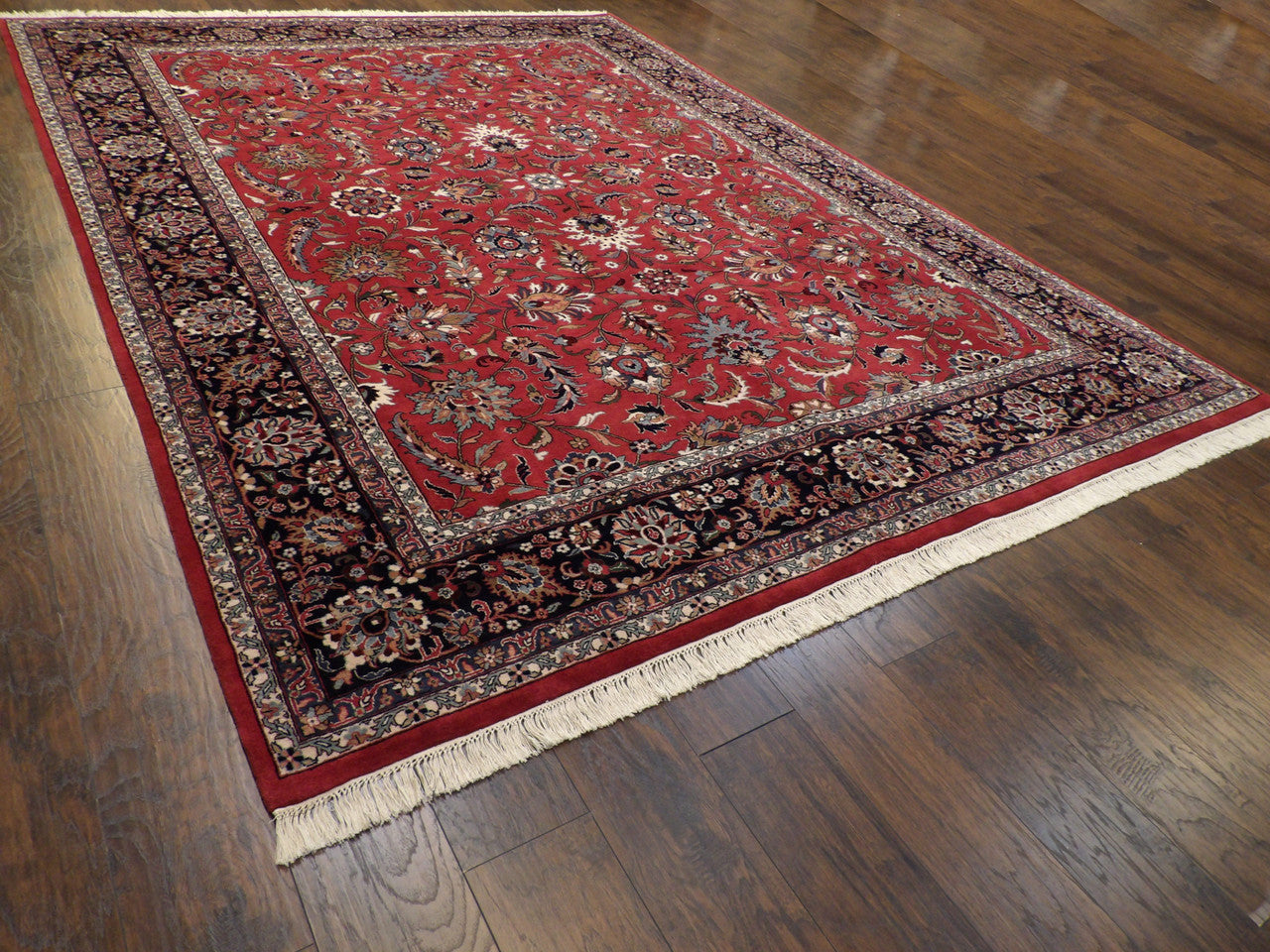 Full view of Fine Persian Kashan rug