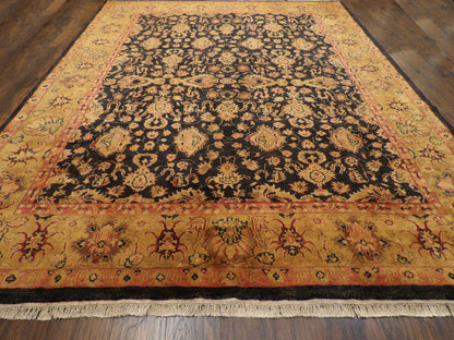 Kashan rug corner detail