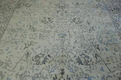 Oushak Ziegler rug corner detail