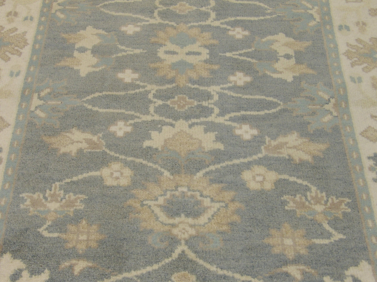 Back of Turk Oushak Wash hand-knotted rug