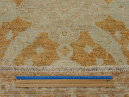 Full view of Oushak Chobie hand-knotted wool runner