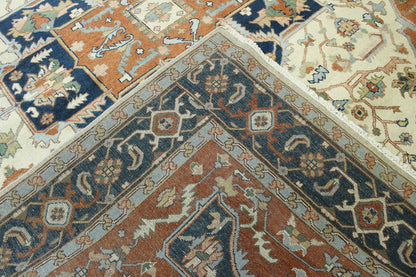 Tribal Heriz pattern detail