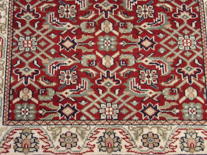 Fine Persian Mir Herati rug border detail