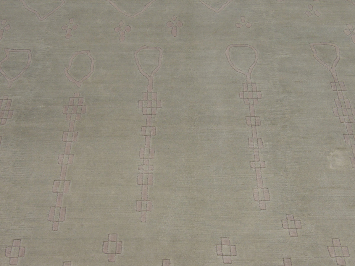 Close-up of textured pile on Moroccan Tulu rug